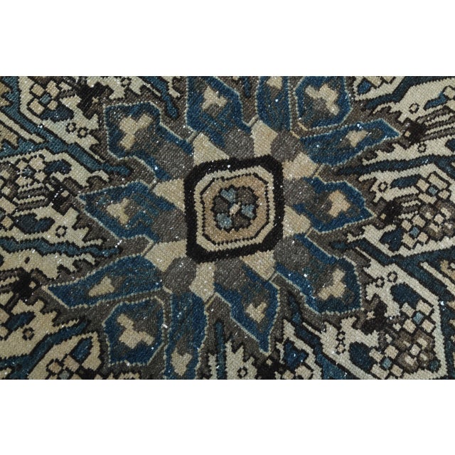 Brown 1970s Vintage Persian Handmade Wool Cotton Light Brown Area Rug For Sale - Image 8 of 11