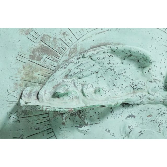 1900 - 1909 Cast Bronze Sundial "Father Time" by Louis F. Ragot C For Sale - Image 5 of 9