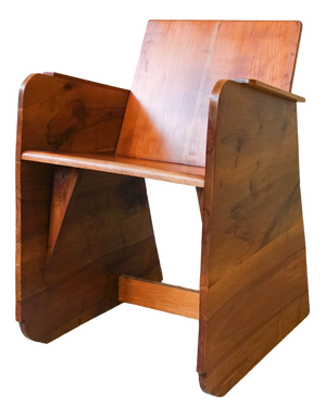 Vintage Portuguese Constructivist Armchair, 1930s