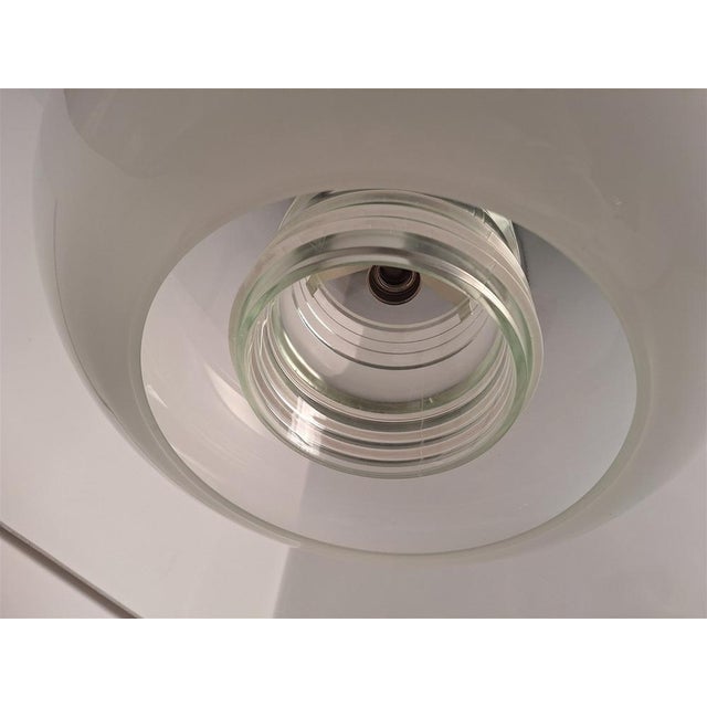 Metal Model 2119 Chandelier with Shaded Glass by Gino Sarfatti for Arteluce, 1960s For Sale - Image 7 of 18