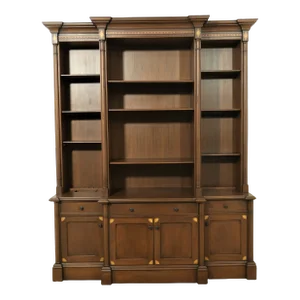 Mahogany Custom Made Pool Rack Bookcase Cabinet