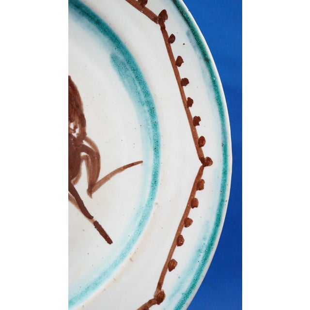 Vintage Ceramic Plate with Horse by Orfeo Tamburi, 1940s For Sale - Image 11 of 18