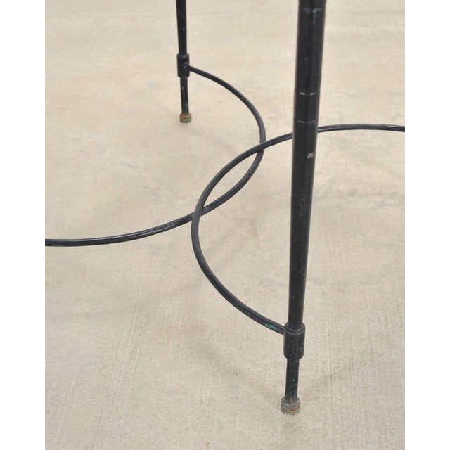 Mario Papperzini Mid-Century Amalfi Iron Patio Garden Armchair For Sale - Image 10 of 18