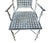 Vintage Neoclassical Phyllis Morris Faux Bamboo Patio Set Armchairs in Original Patina Gray Black Finish, a Pair For Sale - Image 9 of 12