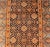 Orange Antique Persian Khorasan Runner With All-Over Design in Blues, and Orange For Sale - Image 8 of 12
