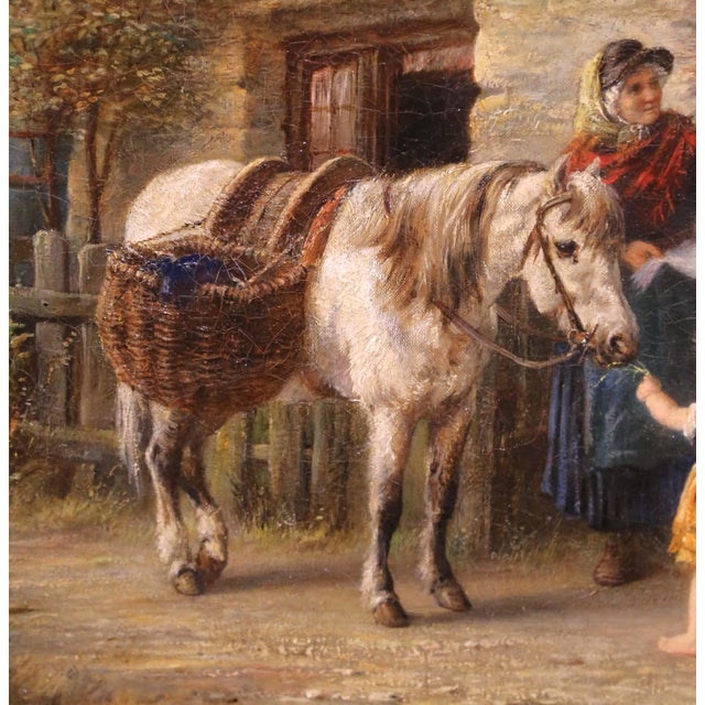 Late 19th Century 19th Century British Pastoral Oil Painting in Gilt Frame by Julian E. Drummond For Sale - Image 5 of 12