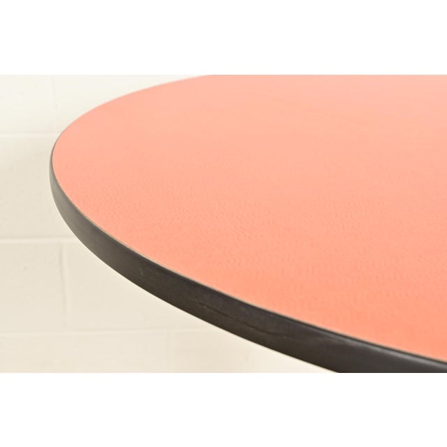 Herman Miller Style Modern Round Pedestal Dining Table or Game Table For Sale In South Bend - Image 6 of 8