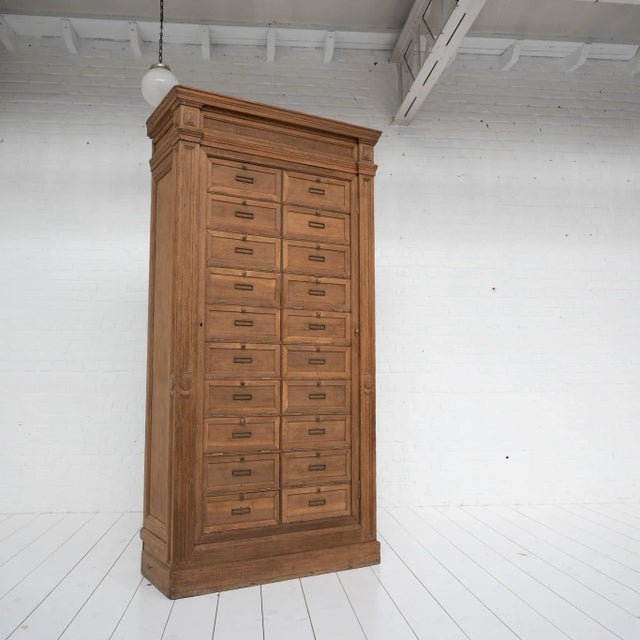 Oak Notary Cabinet, 1930s For Sale - Image 8 of 8