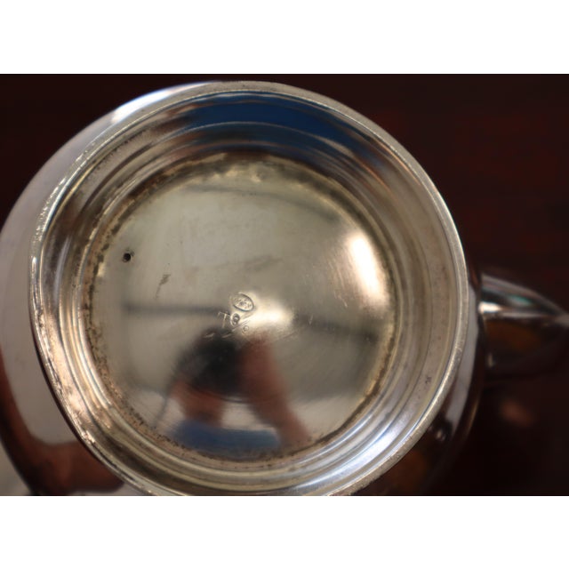 Art Nouveau Silver-Plated Tea and Coffee Service, 1950s, Set of 4 For Sale - Image 10 of 18