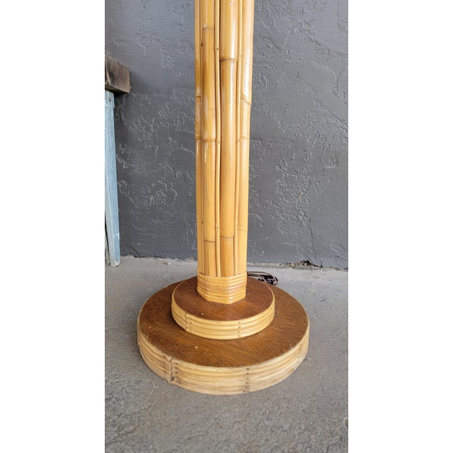 Bamboo Floor & Table Lamp 1950's - A Pair For Sale In San Francisco - Image 6 of 13