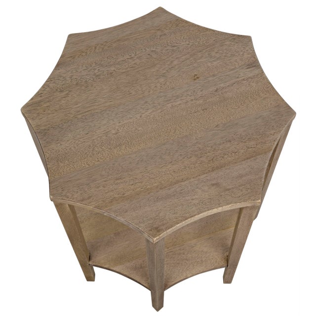 Contemporary NOIR Ariana Side Table in Washed Walnut For Sale - Image 3 of 4