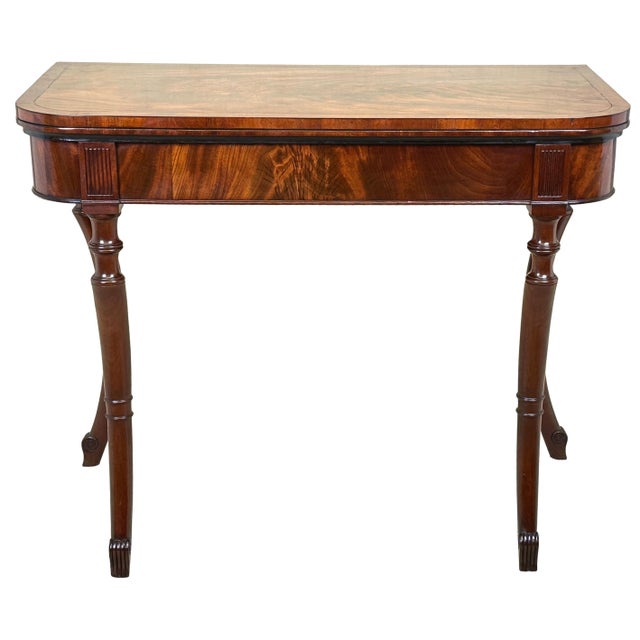 Regency Mahogany Tea Table, 1820 For Sale - Image 9 of 14