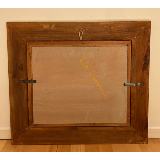 Albert Joseph Januarius Di Décarli, La Saune, Oil on Wood, Framed For Sale - Image 8 of 10