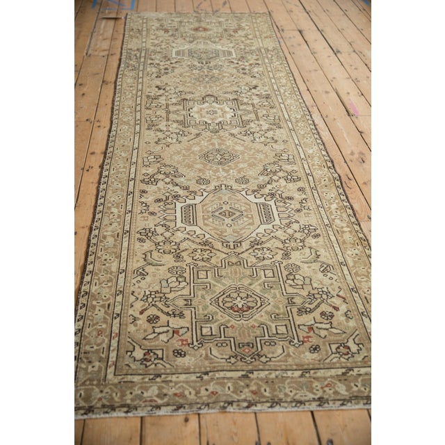 Textile Vintage Distressed Karaja Rug Runner - 3'5" X 10'6" For Sale - Image 7 of 8
