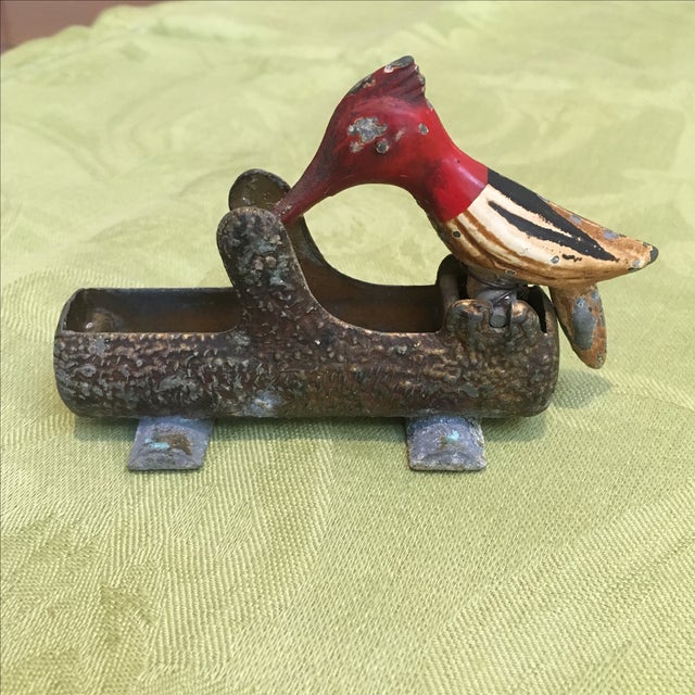 Vintage Woodpecker Toothpick Dispenser Chairish