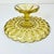 Yellow 1940s Art Deco Boho Chic Hollywood Regency Indiana Glass Depression Yellow Cake Stand For Sale - Image 8 of 11
