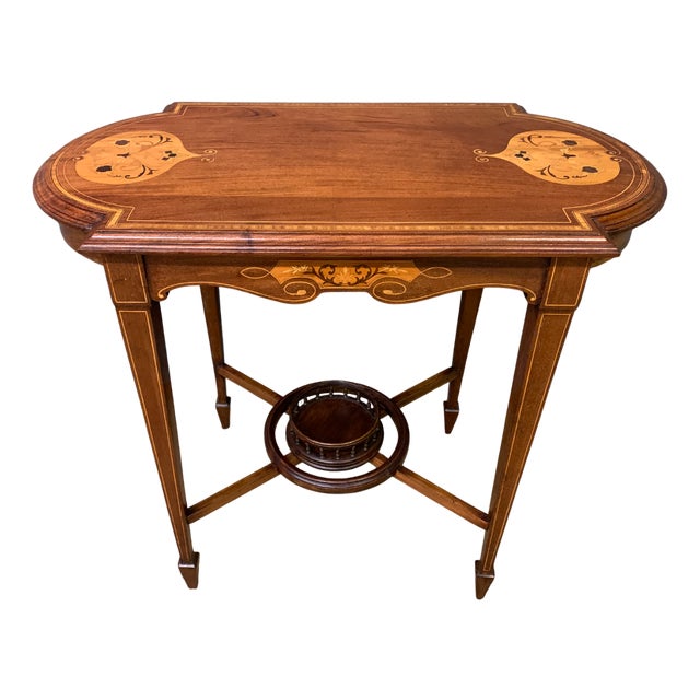 Inlaid Mahogany Table, 1905 For Sale