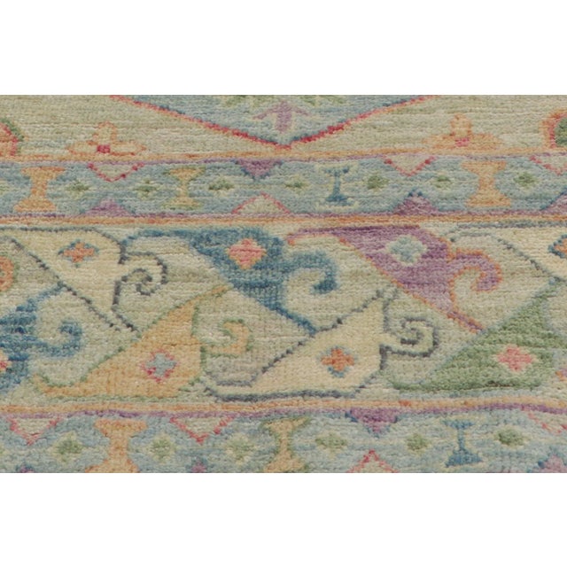 Textile Grandmillenial Colorful Oushak Rug - 5'10 X 9'02 For Sale - Image 7 of 11