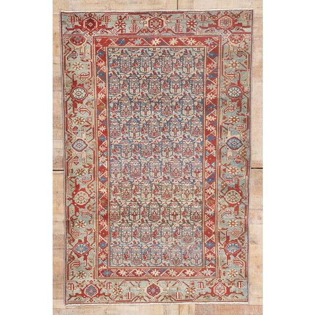 Antique Persian Malayer Rug, 04'01 X 06'04 For Sale - Image 10 of 10
