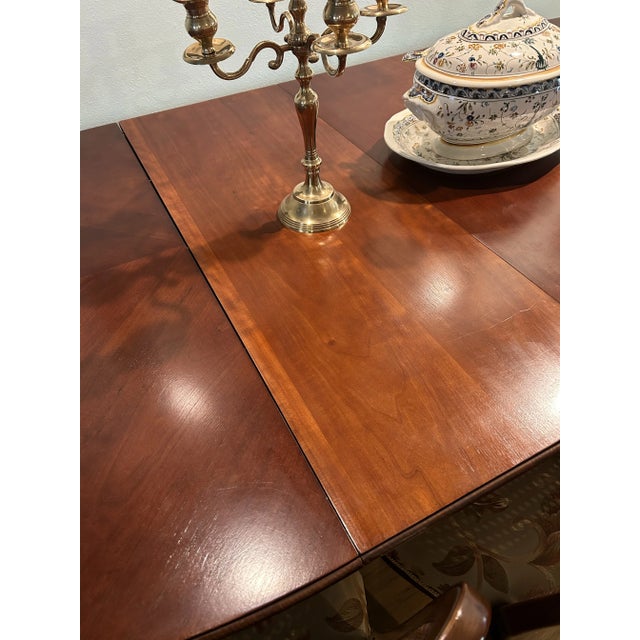 Brown Kindel Furniture French Provincial Louis XV Dining Table With 3 Extension Leaves For Sale - Image 8 of 12
