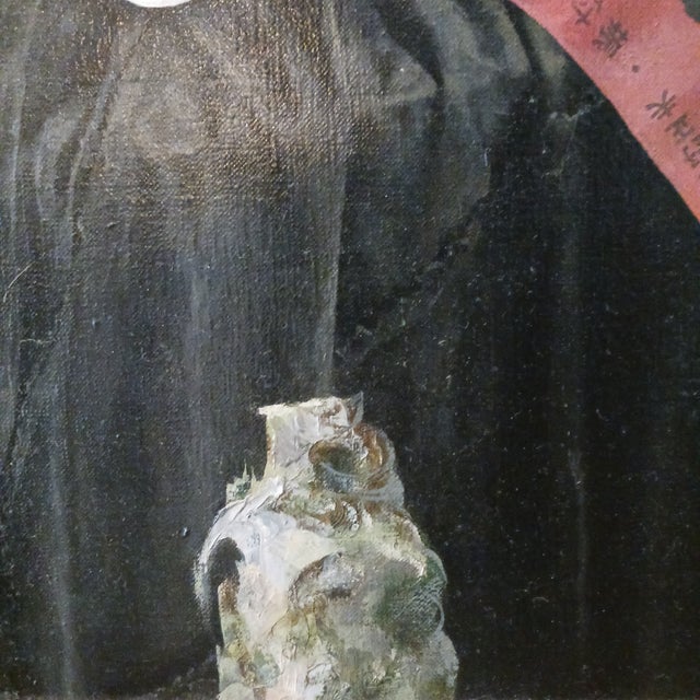 1960s Haunting Mid-Century Oil on Canvas Post-War Nuclear Holocaust, 1962 For Sale - Image 5 of 8