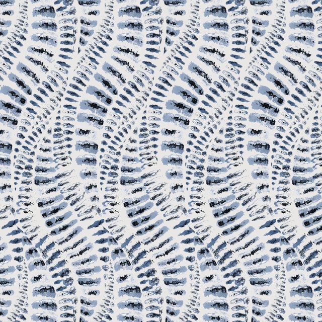 Not Yet Made - Made To Order Halsted Bed in Blue Snake Skin, Queen For Sale - Image 5 of 7