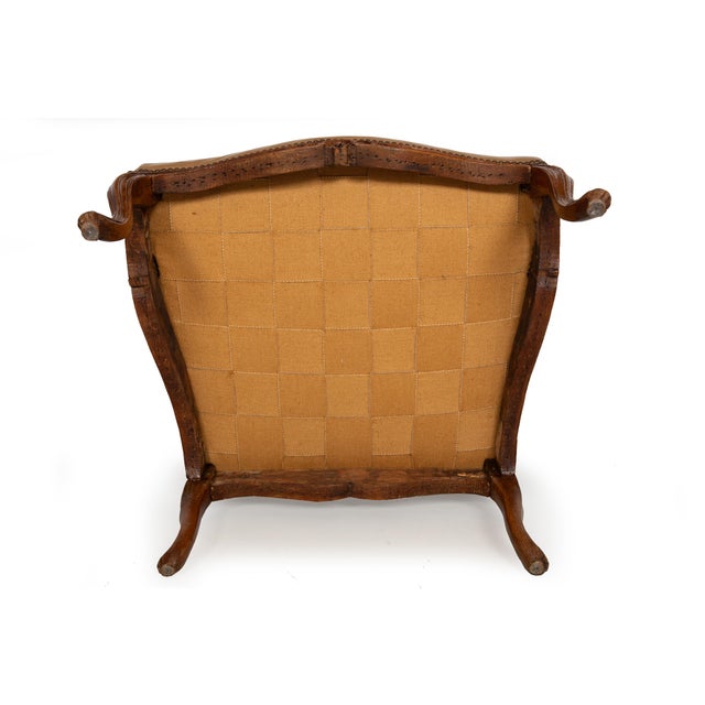 French Louis XV Period Carved Arm Chair Fauteuil, Circa Late 18th Century For Sale - Image 18 of 18