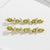 Metal Modern Geometric Peridot Drop Earrings, Silver, Gold, Pair For Sale - Image 7 of 8