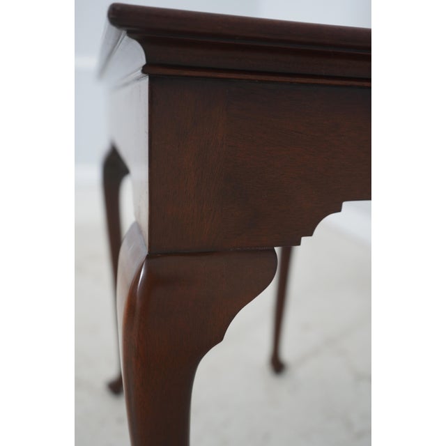 Kindel Oxford Mahogany Queen Anne Tea Table For Sale - Image 15 of 17
