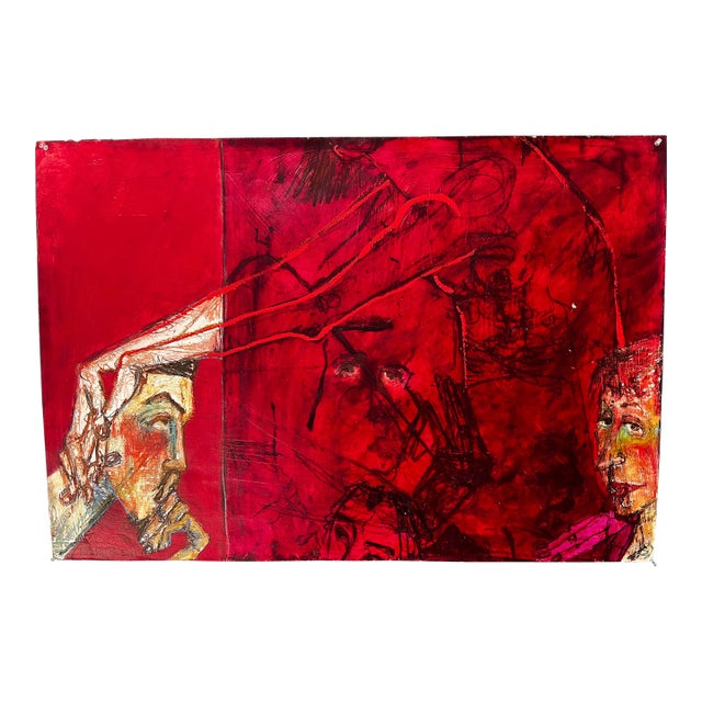 Original Painting Mixed Media Figurative #6 Gesture on Paper by Nancy Rosen For Sale