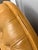 Crate & Barrel Rollins Camel Leather Button-Tufted Chair + Ottoman For Sale - Image 12 of 12