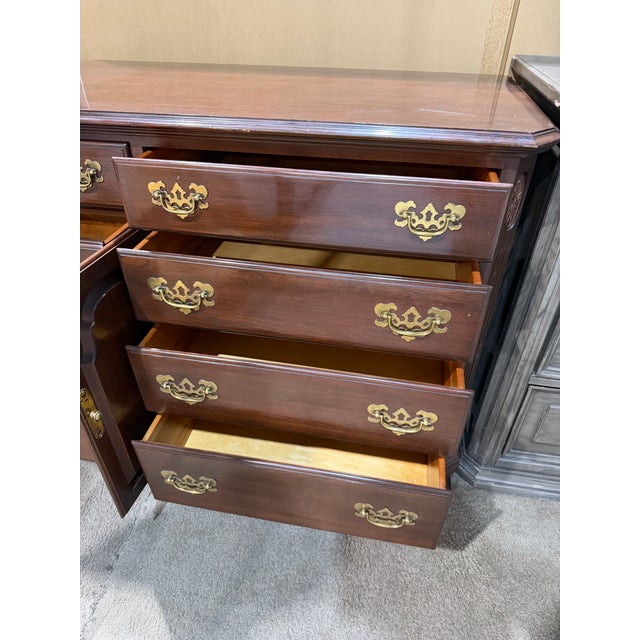 Ethan Allen Ethan Allen Cherry Wood Dresser For Sale - Image 4 of 8