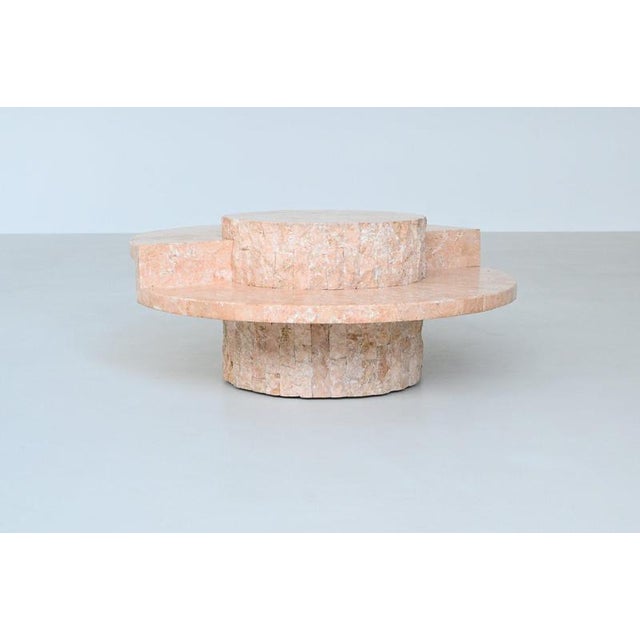Round Sculptural Mactan Stone Coffee Table, Belgium, 1970s For Sale - Image 12 of 18