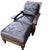 Vintage Classic Comfort & Robust, Rustic Design of Vintage Cibola Full Grain Italian Leather Armchair & Ottoman For Sale - Image 12 of 12
