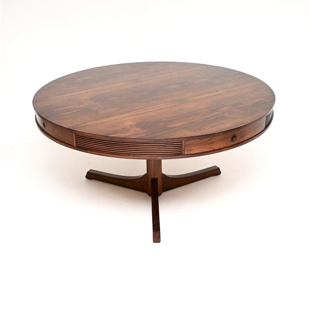 Mid-Century Modern Vintage Drum Dining Table by Robert Heritage for Archie Shine, 1960s For Sale - Image 3 of 12