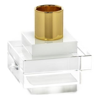 Vianna Square Crystal Candle Holder For Sale