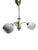 Metal Art Deco Glass Chandelier, Poland, 1970s For Sale - Image 7 of 11