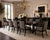 This set of eight vintage dining chairs by Drexel Heritage brings a tailored, sophisticated look to the dining room. The...