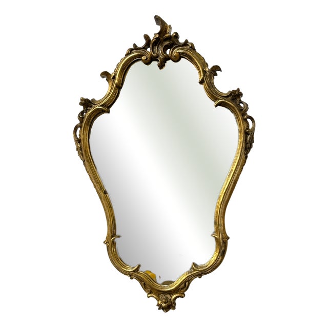 Louis XV Style Giltwood Mirror, 1960s For Sale