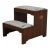 Henkel Harris Walnut Upholstered Tread Bed Steps For Sale