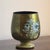 Mid 20th Century Circa 1960 Sascha Brastoff Green Floral Copper Enamel Cachepot For Sale - Image 5 of 12