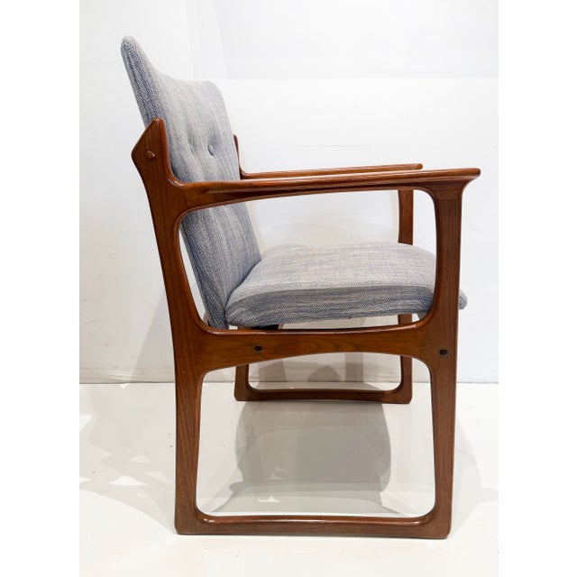 Brown Vamdrup Stolefabrik Danish Modern Sculptural Dining Chairs, Set of 6 in Teak For Sale - Image 8 of 18