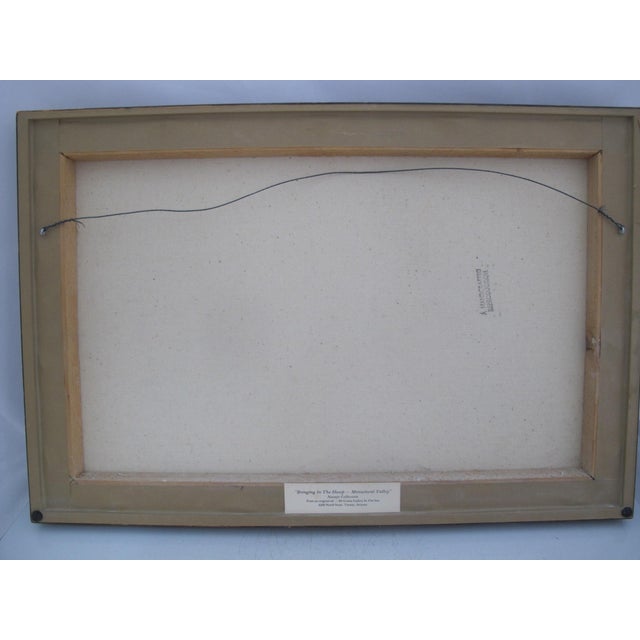 Ted Degrazia Reproduction Native Painting Bringing in the Sheep Monument Valley For Sale In Portland, OR - Image 6 of 8