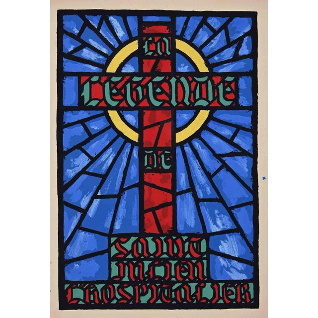 Charles Dubin, Le Lègende de Saint Julian l'Hospitalier, Woodcut Print, 20th-Century For Sale
