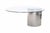The Vintage Knoll Lunario Table Desk by Cini Boeri is a striking example of late modernist design, defined by its...