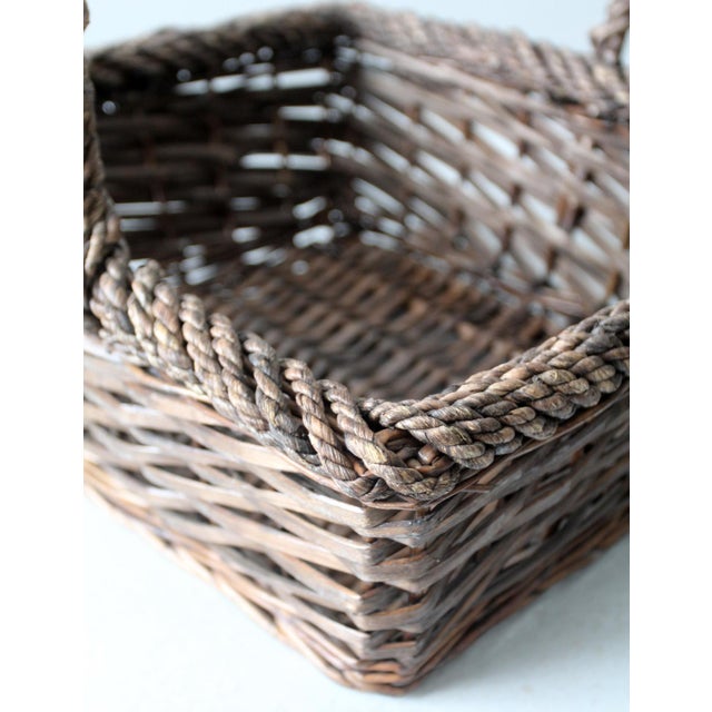Vintage Wicker Basket For Sale - Image 12 of 12