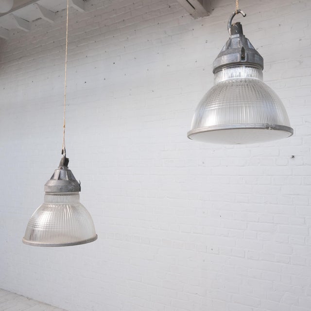 Holophane Pendant Lights, 1950, Set of 2 For Sale - Image 6 of 8