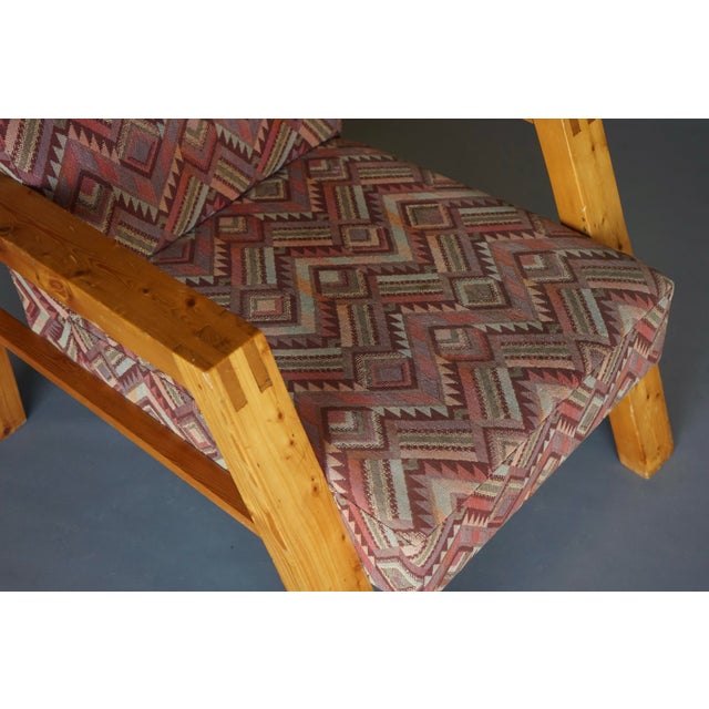 Dutch Pine Armchair, 1970s For Sale - Image 12 of 14