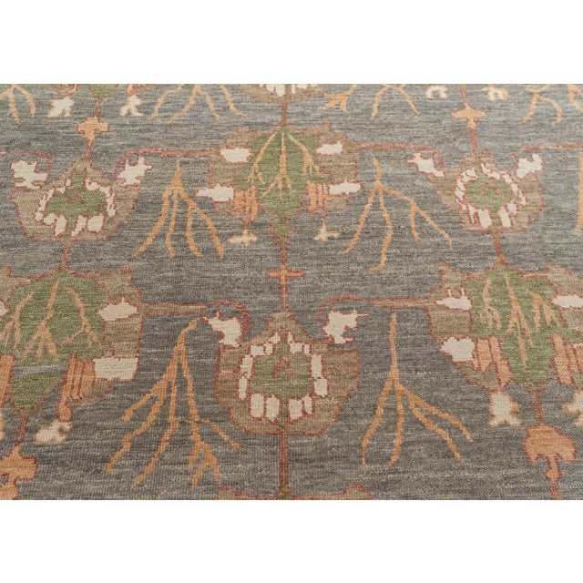 Turkish Oushak Rug 10'1" x 14'6" #20438 For Sale - Image 4 of 8