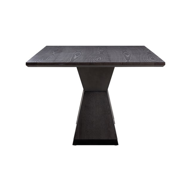 Nolan Black Wood Dining Table For Sale - Image 4 of 9